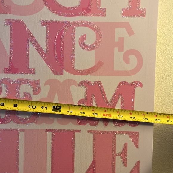 Laugh Dance Dream Smile 20”x20” Canvas Perfect for Little Girls Room or Nursery - Picture 8 of 13